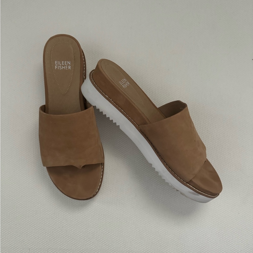 Eileen Fisher Nubuck Leather Sandals